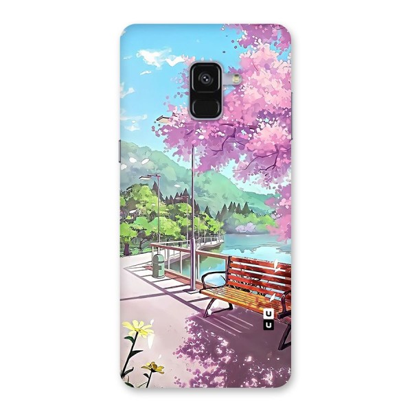 Beautiful Cherry Blossom Landscape Back Case for Galaxy A8 Plus