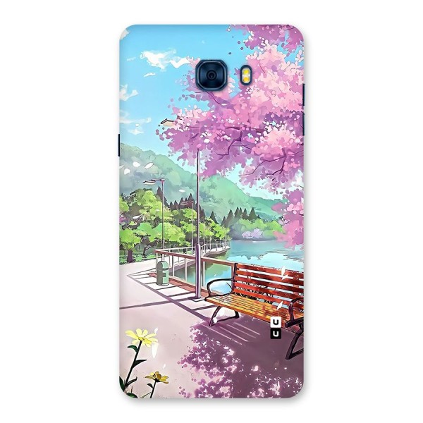 Beautiful Cherry Blossom Landscape Back Case for Galaxy C7 Pro