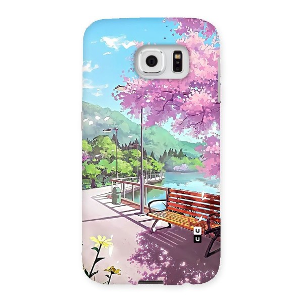 Beautiful Cherry Blossom Landscape Back Case for Galaxy S6