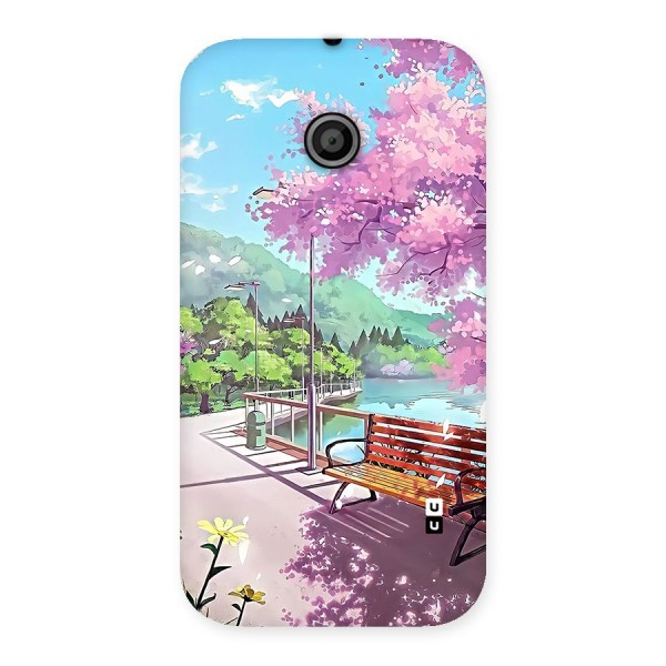 Beautiful Cherry Blossom Landscape Back Case for Moto E