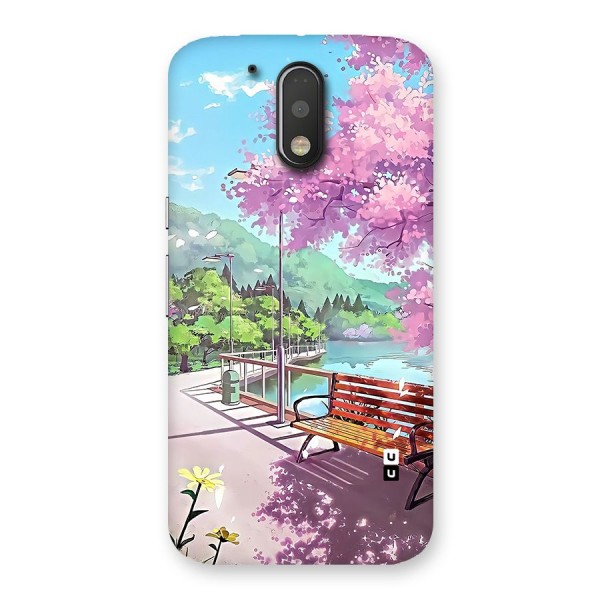 Beautiful Cherry Blossom Landscape Back Case for Moto G4