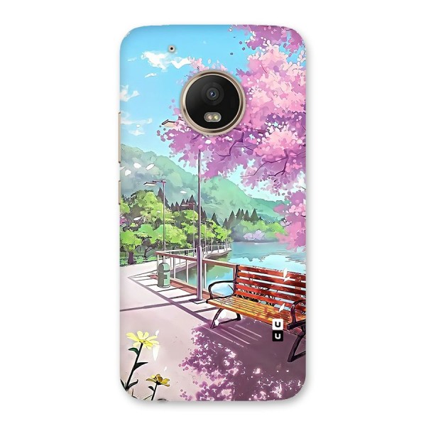 Beautiful Cherry Blossom Landscape Back Case for Moto G5 Plus