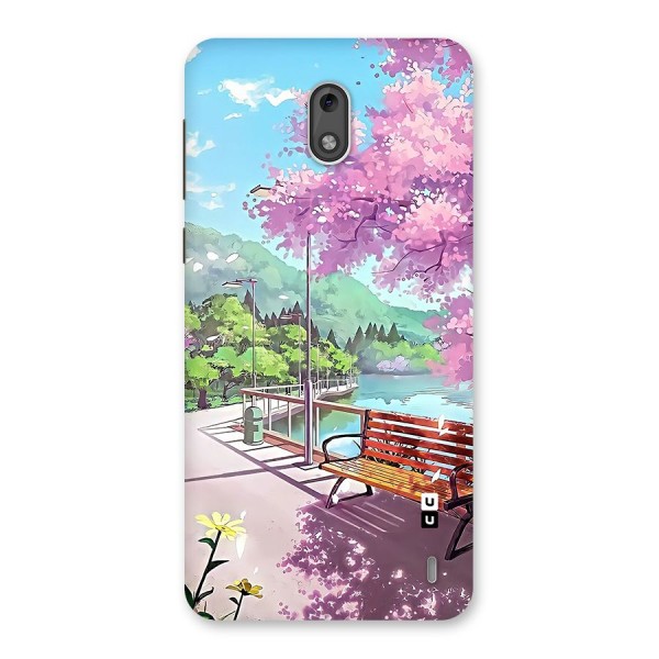 Beautiful Cherry Blossom Landscape Back Case for Nokia 2