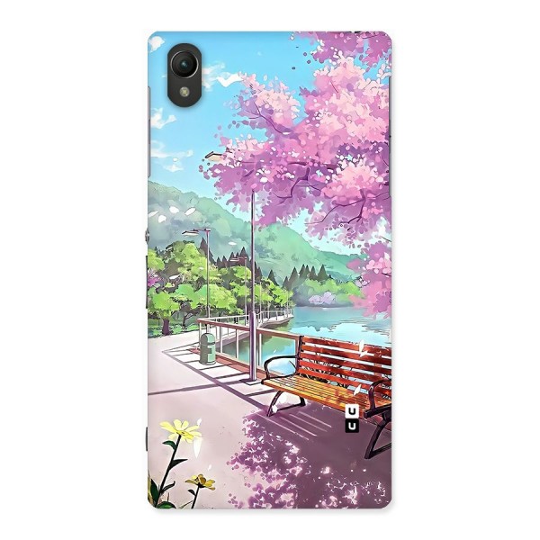 Beautiful Cherry Blossom Landscape Back Case for Xperia Z1