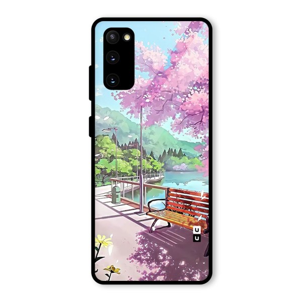 Beautiful Cherry Blossom Landscape Glass Back Case for Galaxy S20 FE 5G