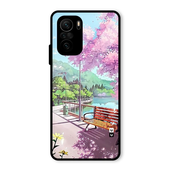 Beautiful Cherry Blossom Landscape Glass Back Case for Mi 11x