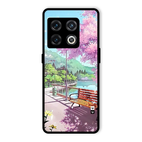 Beautiful Cherry Blossom Landscape Glass Back Case for OnePlus 10 Pro 5G