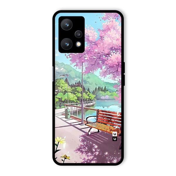 Beautiful Cherry Blossom Landscape Glass Back Case for Realme 9 Pro 5G