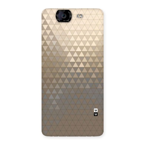 Beautiful Golden Pattern Back Case for Canvas Knight A350