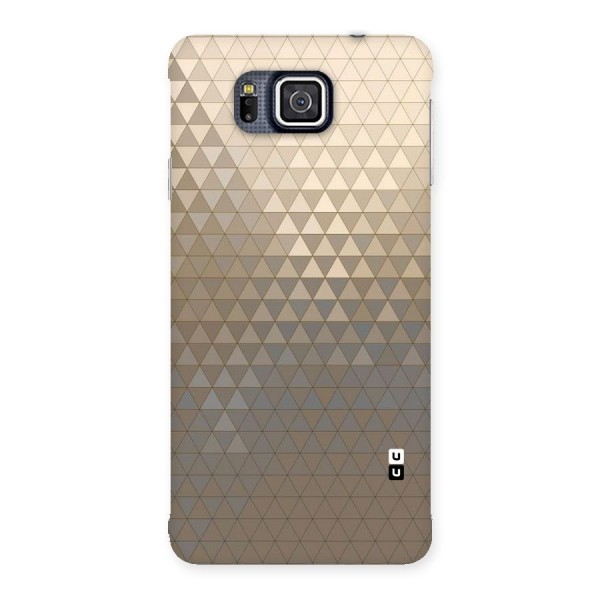 Beautiful Golden Pattern Back Case for Galaxy Alpha