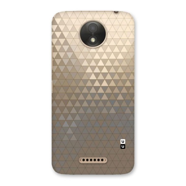 Beautiful Golden Pattern Back Case for Moto C Plus