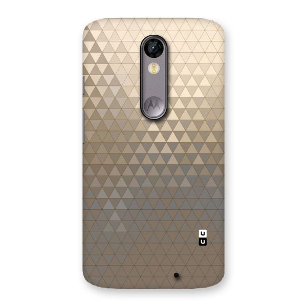 Beautiful Golden Pattern Back Case for Moto X Force