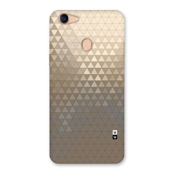 Beautiful Golden Pattern Back Case for Oppo F5