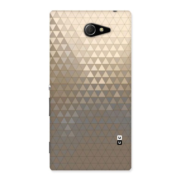 Beautiful Golden Pattern Back Case for Sony Xperia M2