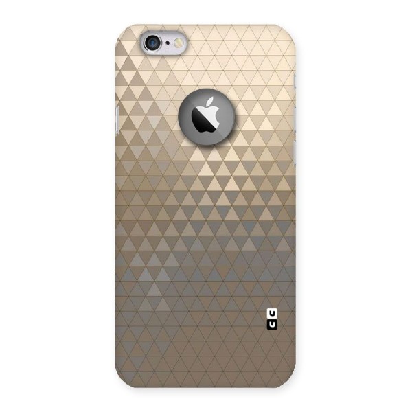 Beautiful Golden Pattern Back Case for iPhone 6 Logo Cut