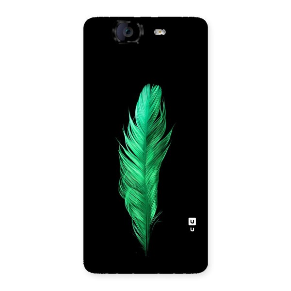 Beautiful Green Feather Back Case for Canvas Knight A350