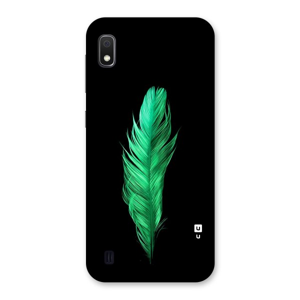 Beautiful Green Feather Back Case for Galaxy A10