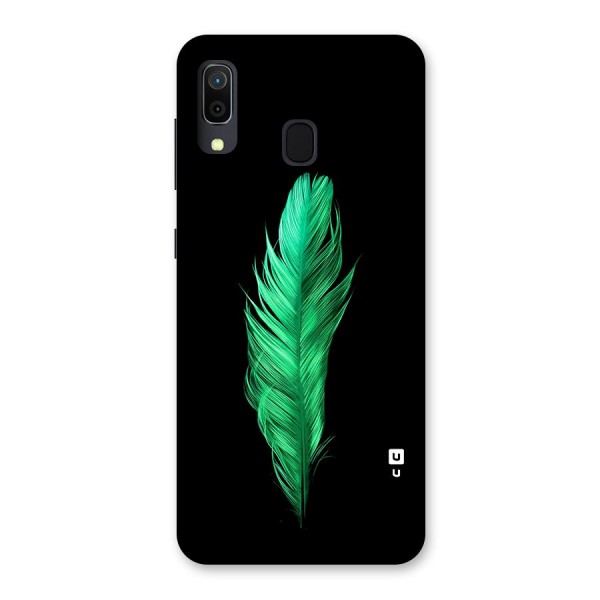 Beautiful Green Feather Back Case for Galaxy A20