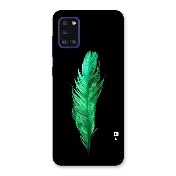 Beautiful Green Feather Back Case for Galaxy A31