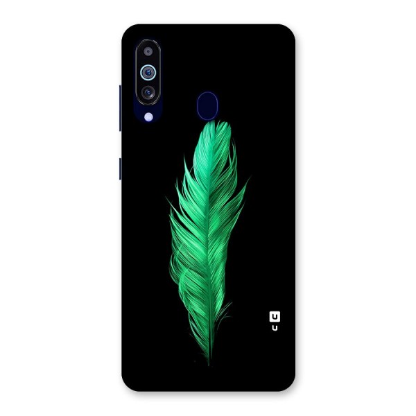 Beautiful Green Feather Back Case for Galaxy A60