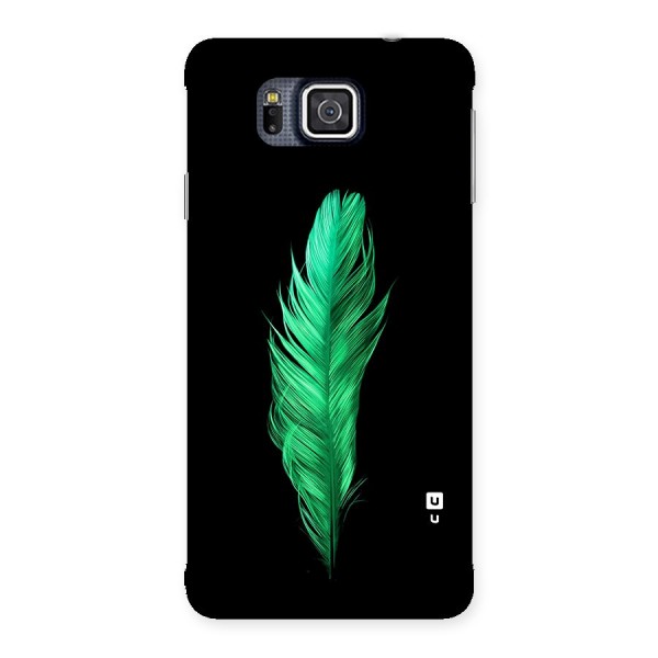 Beautiful Green Feather Back Case for Galaxy Alpha