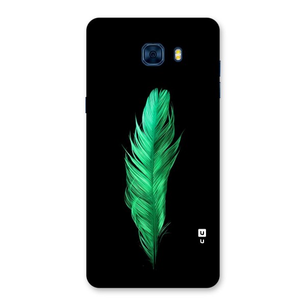 Beautiful Green Feather Back Case for Galaxy C7 Pro