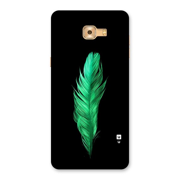 Beautiful Green Feather Back Case for Galaxy C9 Pro