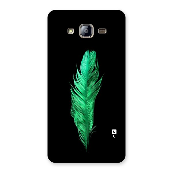 Beautiful Green Feather Back Case for Galaxy On5