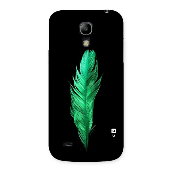 Beautiful Green Feather Back Case for Galaxy S4 Mini