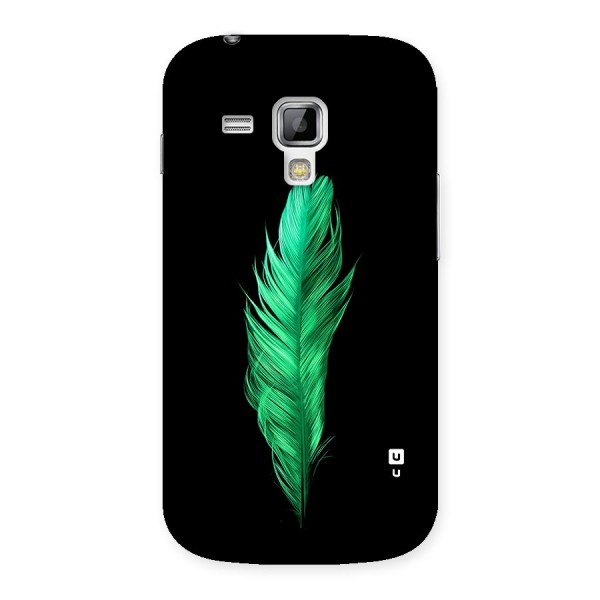 Beautiful Green Feather Back Case for Galaxy S Duos