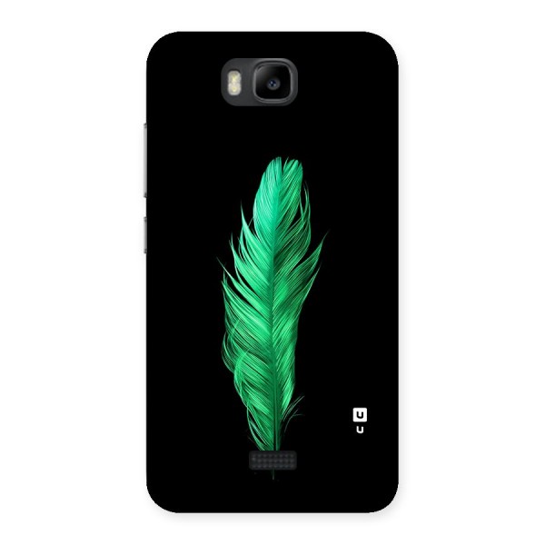 Beautiful Green Feather Back Case for Honor Bee