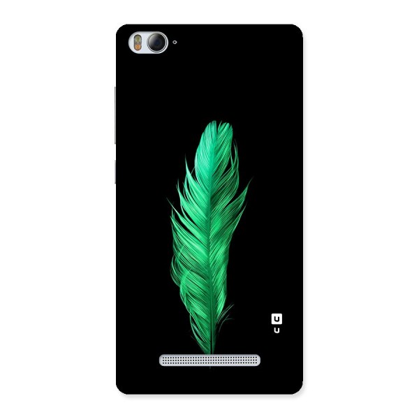 Beautiful Green Feather Back Case for Mi4i