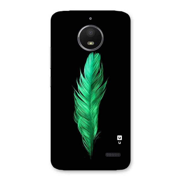 Beautiful Green Feather Back Case for Moto E4