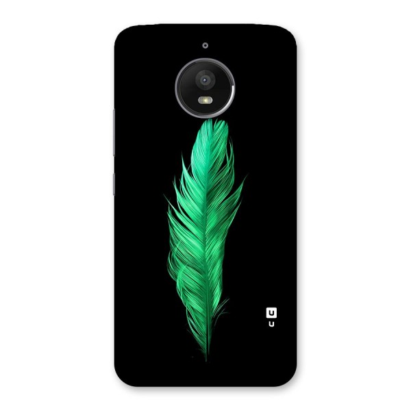 Beautiful Green Feather Back Case for Moto E4 Plus