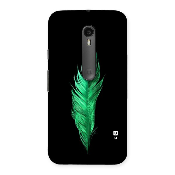 Beautiful Green Feather Back Case for Moto G3