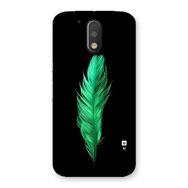 Beautiful Green Feather Back Case for Moto G4