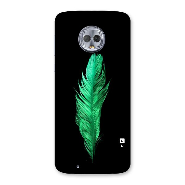 Beautiful Green Feather Back Case for Moto G6