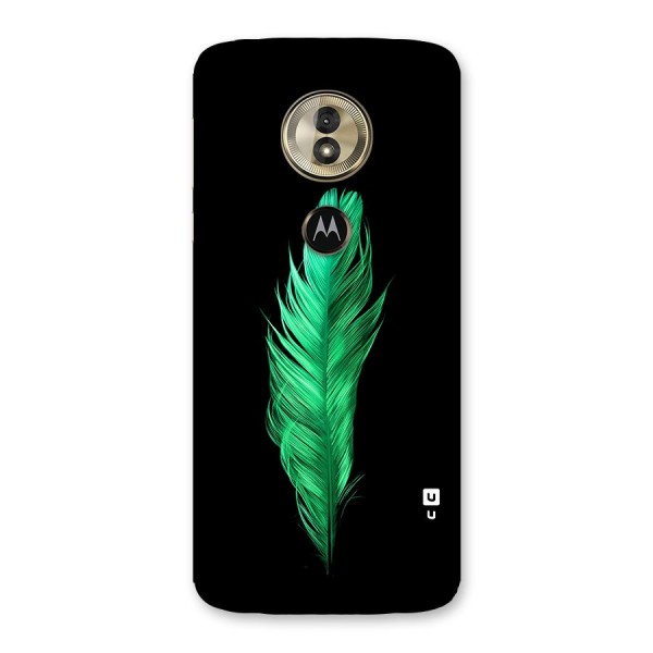 Beautiful Green Feather Back Case for Moto G6 Play