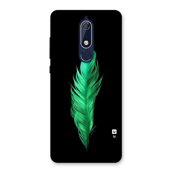 Beautiful Green Feather Back Case for Nokia 5.1