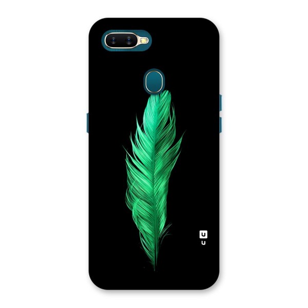 Beautiful Green Feather Back Case for Oppo A12