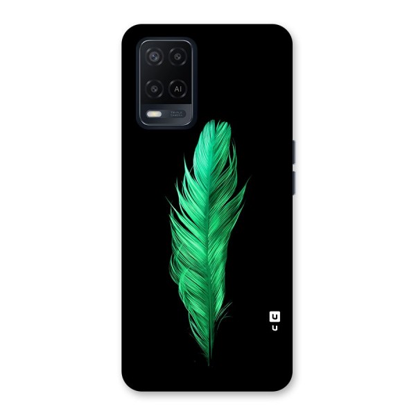 Beautiful Green Feather Back Case for Oppo A54