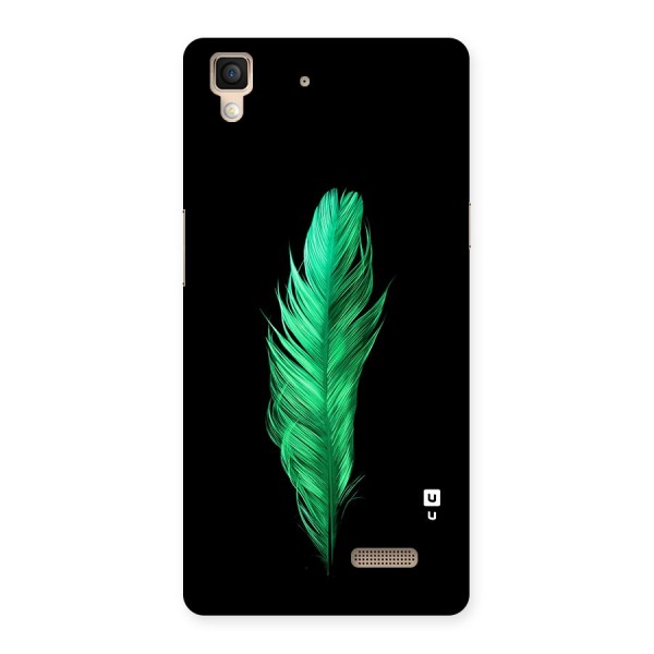 Beautiful Green Feather Back Case for Oppo R7