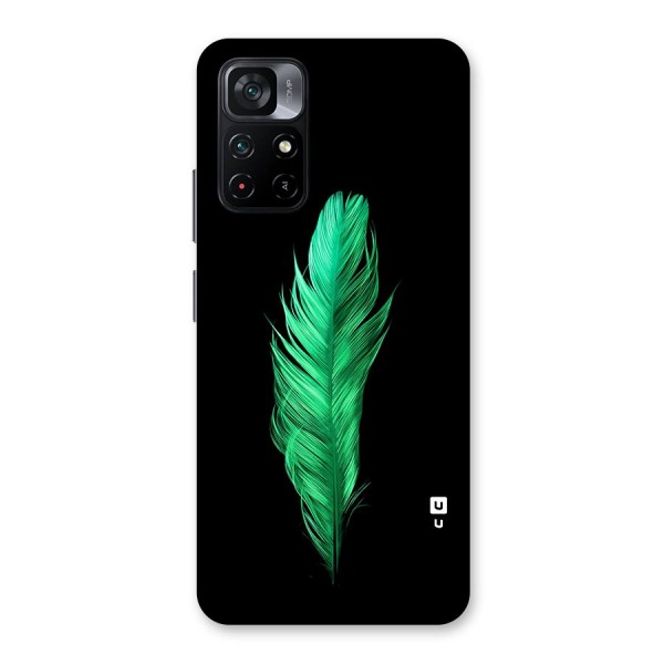 Beautiful Green Feather Back Case for Poco M4 Pro 5G