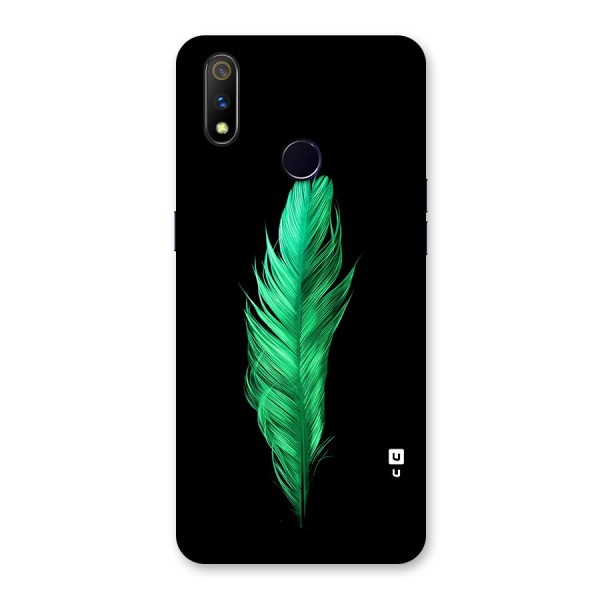 Beautiful Green Feather Back Case for Realme 3 Pro