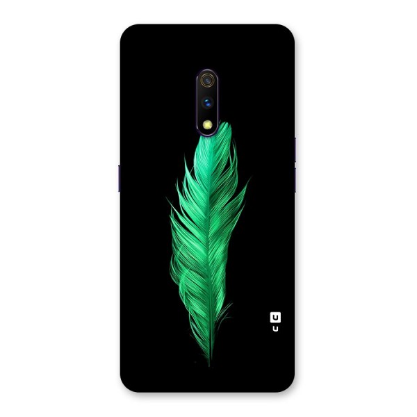 Beautiful Green Feather Back Case for Realme X