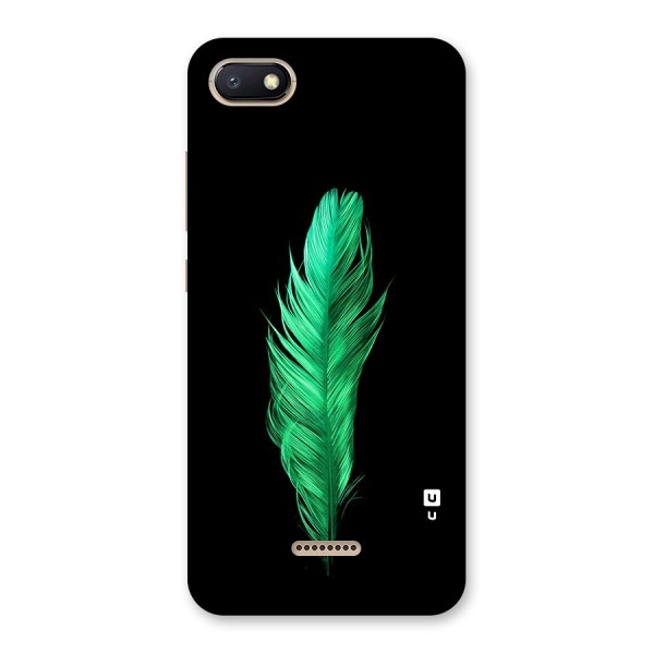 Beautiful Green Feather Back Case for Redmi 6A