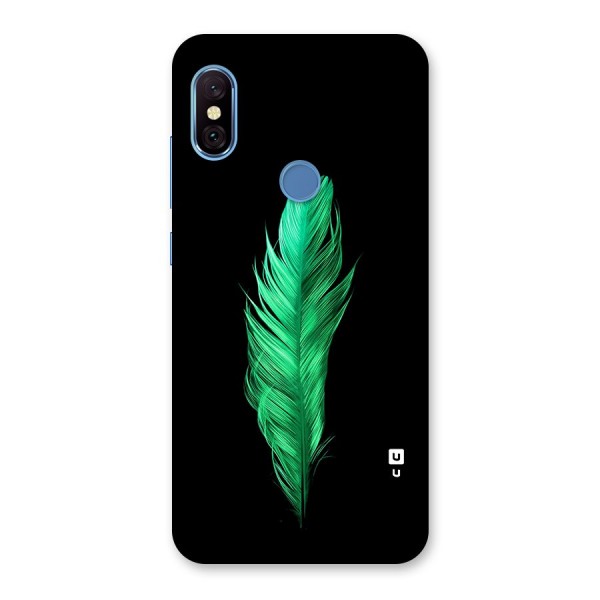 Beautiful Green Feather Back Case for Redmi Note 6 Pro