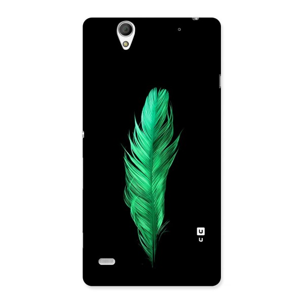 Beautiful Green Feather Back Case for Xperia C4