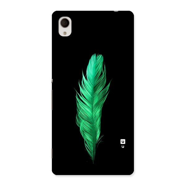 Beautiful Green Feather Back Case for Xperia M4