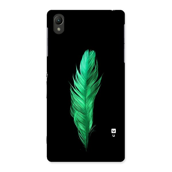 Beautiful Green Feather Back Case for Xperia Z2